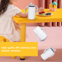 US Warehouse RTS 12oz Sublimation Tumbler Double Wall Stainless Steel Straight Kids Bottle Clear Lid Sippy Cups with Dual Lids