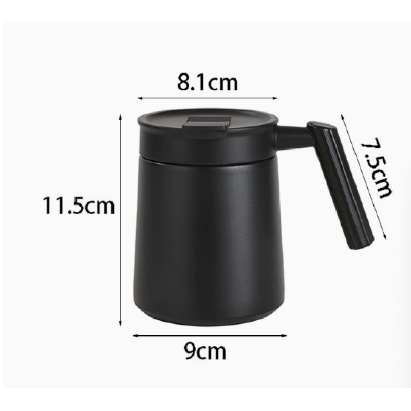 316 Stainless Steel Insulated Cup Office Simple Handle Coffee Mug New Direct-drinking Bottle