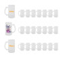 Free Shipping USA Warehouse 24pcs/ctn 16oz Sublimation Frosted Beer Mug with Handle Glass Frosted 16oz Beer Mug