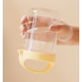 16oz Reusable Portable Leak Proof Glass Breakfast Mason Jars Glass Cup Oats Jar Coffee Mug With Lids and Spoons Water Bottle
