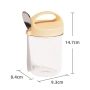 16oz Reusable Portable Leak Proof Glass Breakfast Mason Jars Glass Cup Oats Jar Coffee Mug With Lids and Spoons Water Bottle