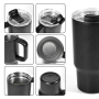 Custom Tumbler Colorful Lid 18oz Powder Coated Double Wall Vacuum Insulated Stainless Steel Water Bottle Travel Mug