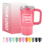 Custom Tumbler Colorful Lid 18oz Powder Coated Double Wall Vacuum Insulated Stainless Steel Water Bottle Travel Mug