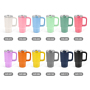 Custom Tumbler Colorful Lid 18oz Powder Coated Double Wall Vacuum Insulated Stainless Steel Water Bottle Travel Mug