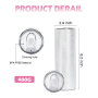 RTS Stocked 20oz Powder Rough Glitter Stainless Steel Blank Sublimation Tumbler