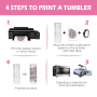RTS Stocked 20oz Powder Rough Glitter Stainless Steel Blank Sublimation Tumbler