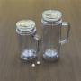 DSY New 16oz 20oz Pre-drilled Double Wall Plastic Snow Globe Tumbler Cup with Handle and Colored Plastic Lids and Straw