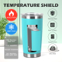 RTS US 20oz Travel Car Tumbler Mix Colors Powder Coated Tumbler Travel Mug Stainless Steel Vacuum Mug Laser Tumbler Insulated