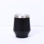 Custom logo 12oz Rhombus Eggshell Wine Tumbler 304 Stainless Steel Thermal Cup U-shaped Cold Beer Cup Mini Coffee Cup