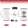 China RTS 14oz Sublimation Coffee Mug W/ Storage Bottom Car Cup Insulation Stainless Steel Tumbler for Heat Press Printing