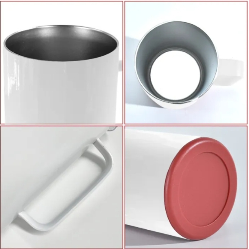 China RTS 14oz Sublimation Coffee Mug W/ Storage Bottom Car Cup Insulation Stainless Steel Tumbler for Heat Press Printing