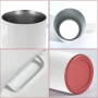 China RTS 14oz Sublimation Coffee Mug W/ Storage Bottom Car Cup Insulation Stainless Steel Tumbler for Heat Press Printing