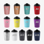 Custom Logo 12oz Portable Thermal Insulated Leak Proof Reusable Coffee Tumbler Stainless Steel Mug for Gifts