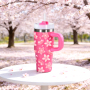 14 oz Tumbler with Handle and Straw Kids Stainless Steel Double Layer Insulated Mug Reusable Stainless Steel Water Bottle