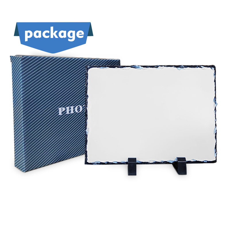 Sublimation Slate Blanks US Warehouse Plaque Diy Picture Photo Rock Stone Slates Crafts 15*20cm Sublimation Photo 28pcs/ctn
