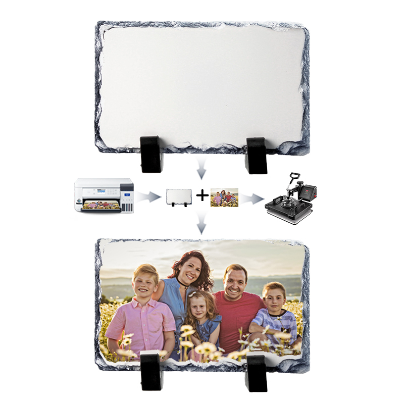 Sublimation Slate Blanks US Warehouse Plaque Diy Picture Photo Rock Stone Slates Crafts 15*20cm Sublimation Photo 28pcs/ctn