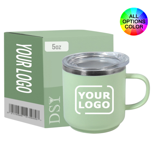 Wholesale Stainless Steel Stackable Tumbler Stainless Steel Pint Cup 5oz Plastic+Inner Stainless Steel Espresso Coffee Mug