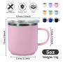 Wholesale Stainless Steel Stackable Tumbler Stainless Steel Pint Cup 5oz Plastic+Inner Stainless Steel Espresso Coffee Mug