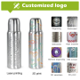 Custom Stainless Steel Sippy Cup Bottle Baby Bottle Insulated 8oz Stainless Steel Baby Bottle BPA-Free