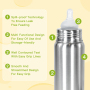 Custom Stainless Steel Sippy Cup Bottle Baby Bottle Insulated 8oz Stainless Steel Baby Bottle BPA-Free