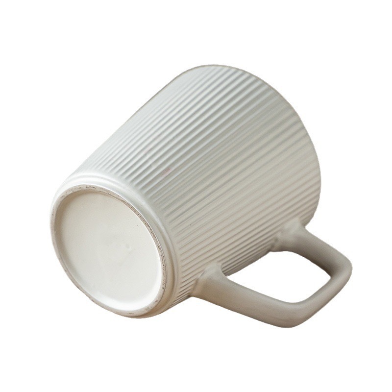 500ml Vintage Style Relief Ceramic Mug Simple Advanced Sense Cup Household Large Capacity Water Cup