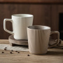 500ml Vintage Style Relief Ceramic Mug Simple Advanced Sense Cup Household Large Capacity Water Cup