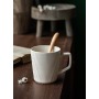 500ml Vintage Style Relief Ceramic Mug Simple Advanced Sense Cup Household Large Capacity Water Cup