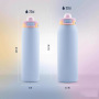 Custom Logo 650ml 950ml Double Wall Stainless Steel Sports Water Bottle Outdoor Travel Tumbler Powder Coated 2 in 1 Lids