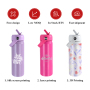 18oz 24oz 32oz Double Wall Custom logo Stainless Steel Thermal Gym Sports Insulated Water Bottle with Proof Straw Handle Lid