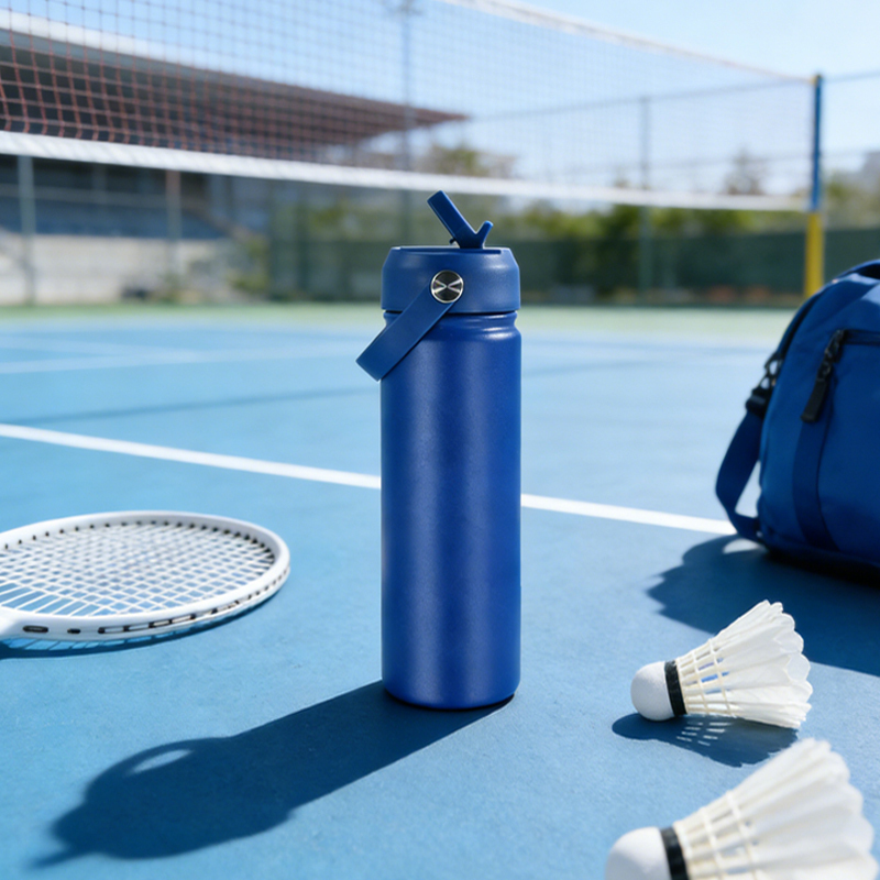 18oz 24oz 32oz Double Wall Custom logo Stainless Steel Thermal Gym Sports Insulated Water Bottle with Proof Straw Handle Lid