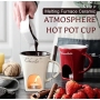 Custom 130ml Mugs Ice Cream Cheese Chocolate Melting Furnace Creative Ceramic Cup with Fork for Candle Placement Heating Furnace