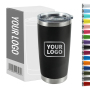 Custom Logo 20oz Tumbler Stainless Steel Vacuum Travel Mug with Handle Cute Design Mug Lid and Straw Water Bottle