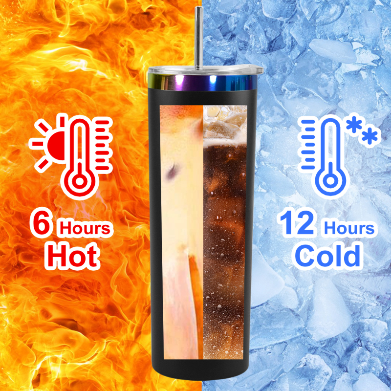 Wholesale 20oz Stainless Steel Tumbler SS304 Holographic Rainbow Powder Plated Mixed 6 Colors Insulated Cup with Straw Brush