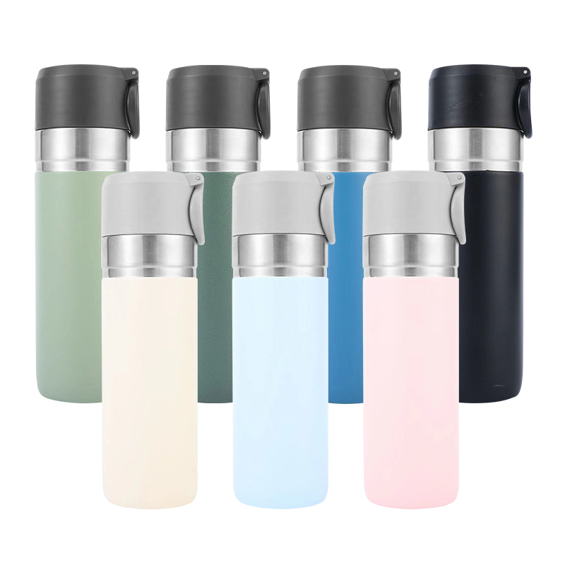 Custom LOGO 500ml Outdoor Portable Vacuum Sports Water Bottle Stainless Steel Insulated 17oz Coffee Tumbler