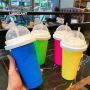 Smoothie Cup Kneading Smoothie Bottle Crushed Ice Cup  Summer Shaker Mug Home Smoothie Cup