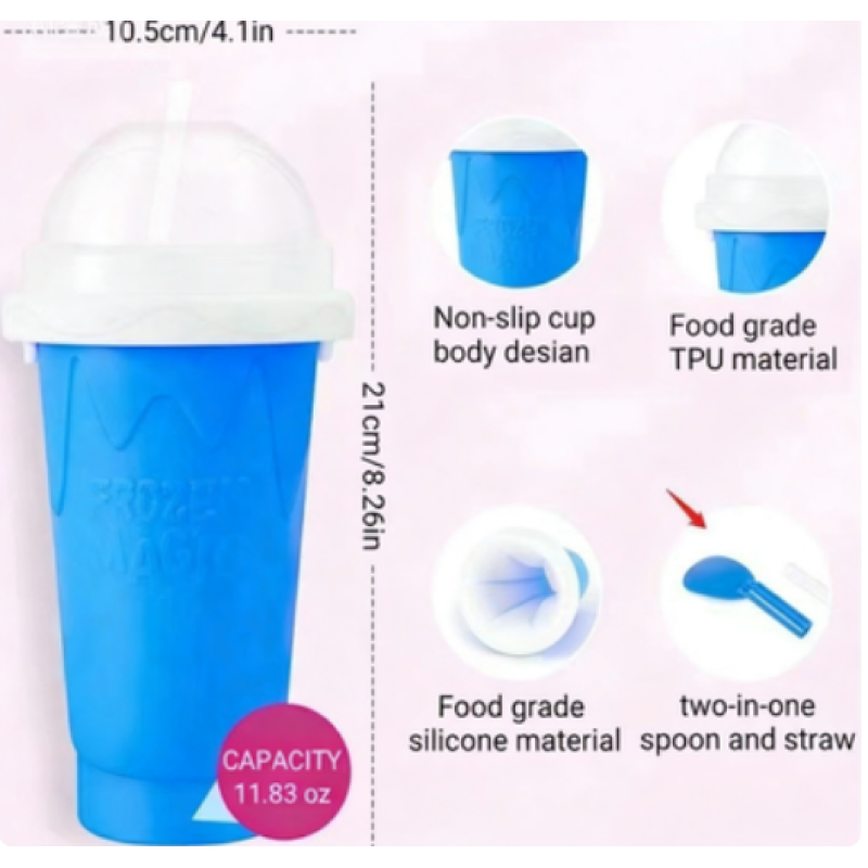 Smoothie Cup Kneading Smoothie Bottle Crushed Ice Cup  Summer Shaker Mug Home Smoothie Cup
