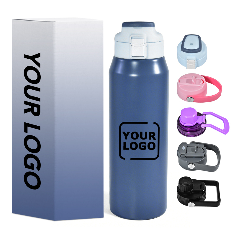 24oz/30oz/35oz Customizable 304 Stainless Steel Double Wall Vacuum Insulated Tumbler with Sport Water Bottle