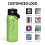 24oz/30oz/35oz Customizable 304 Stainless Steel Double Wall Vacuum Insulated Tumbler with Sport Water Bottle