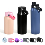 24oz/30oz/35oz Customizable 304 Stainless Steel Double Wall Vacuum Insulated Tumbler with Sport Water Bottle