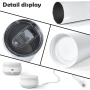 RTS US 20oz Stainless Steel Tumbler Small Pack Black White Wireless Speaker Tumbler 25pcs Blank for Sublimation Printing