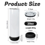 RTS US 20oz Stainless Steel Tumbler Small Pack Black White Wireless Speaker Tumbler 25pcs Blank for Sublimation Printing