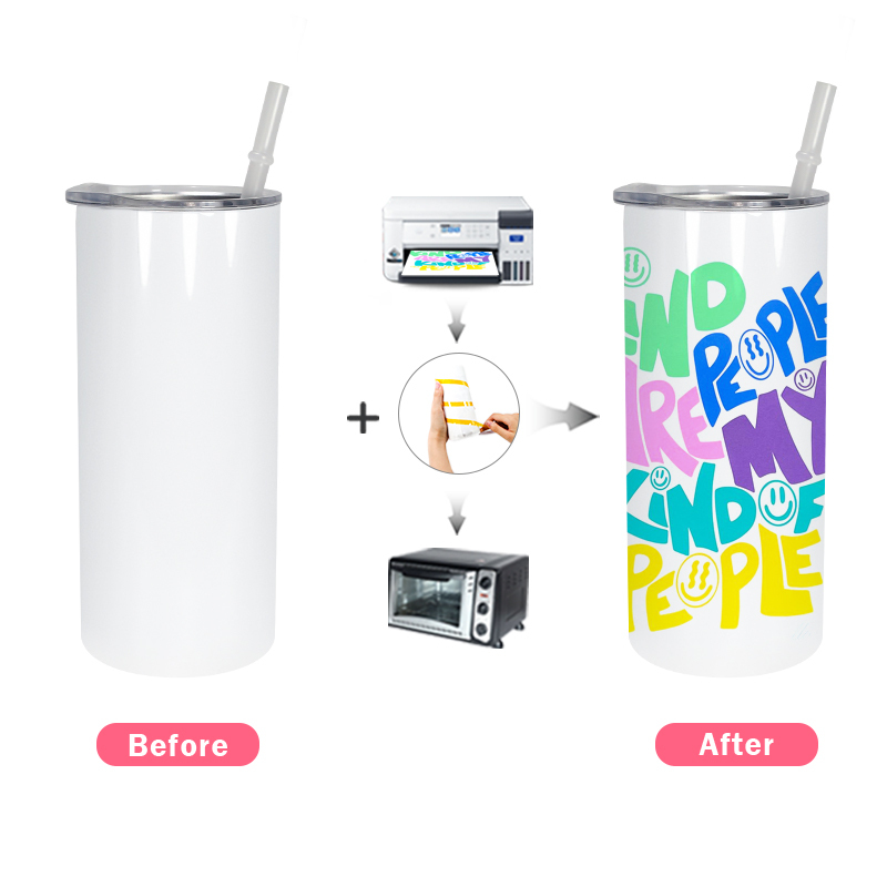 RTS US Stocked 50pcs/ctn Flat Edge 15oz Sublimation Tumbler Double Wall Stainless Steel Cup Straight Kids Bottle Clear Lid