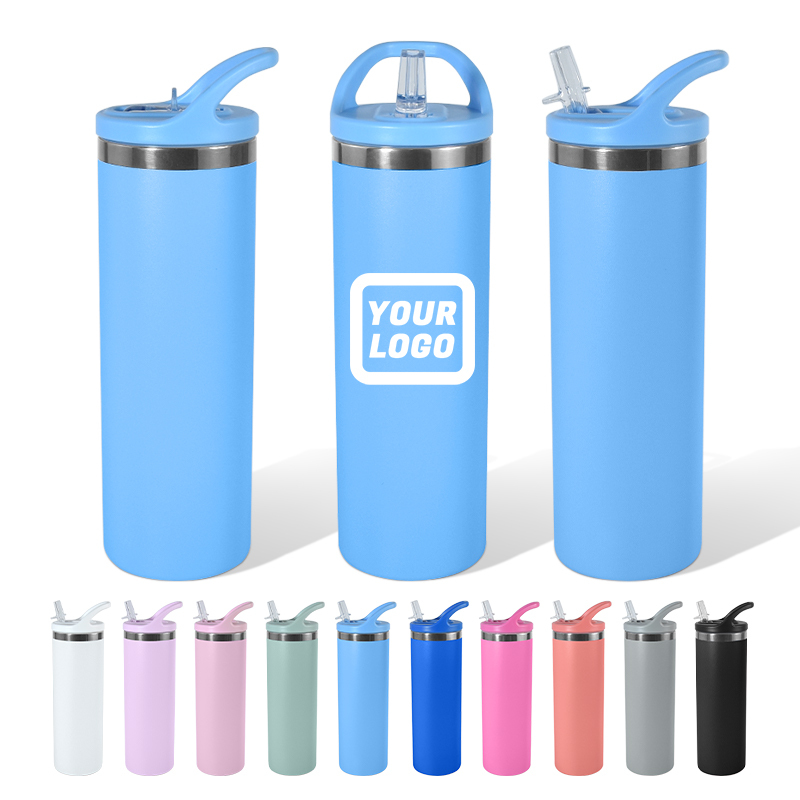 20oz Wholesale Custom Double Wall Vacuum Insulated Travel Coffee Stainless Steel Tumbler Cup With Lids and Straws