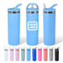20oz Wholesale Custom Double Wall Vacuum Insulated Travel Coffee Stainless Steel Tumbler Cup With Lids and Straws