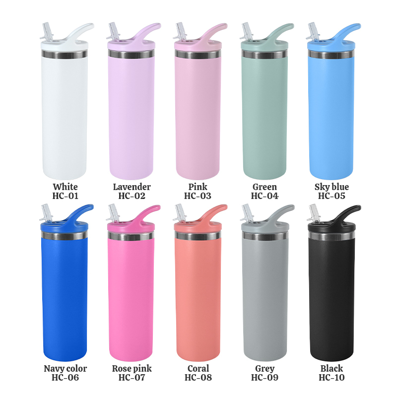 20oz Wholesale Custom Double Wall Vacuum Insulated Travel Coffee Stainless Steel Tumbler Cup With Lids and Straws