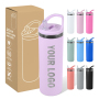 20oz Wholesale Custom Double Wall Vacuum Insulated Travel Coffee Stainless Steel Tumbler Cup With Lids and Straws