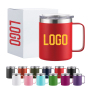 Double Wall Stainless Steel Vacuum Insulated 12oz 14oz 16oz 24oz Coffee Beer Camper Mug Tumbler With Handle
