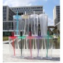 China RTS 24oz Plastic Tumbler Cold Cups 16oz Double Wall Tumbler BPA Free Clear Plastic Cups with Colored Plastic Lid Straw