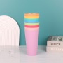 2025 New Arrival Colorful Plastic Cups Unbreakable Reusable Drinking Cup for Bulk Order