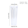 CN Warehouse DIY Pre-drilled Double Wall 24oz Clear Acrylic Tumbler Reusable Plastic Tumbler with Straw and Stopper